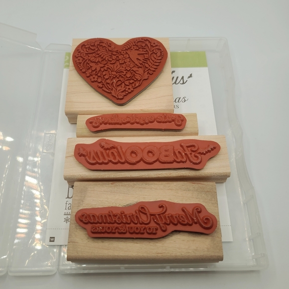 Stampin' Up Stamp with mix of others - all wood block stamps. - Picture 5 of 5